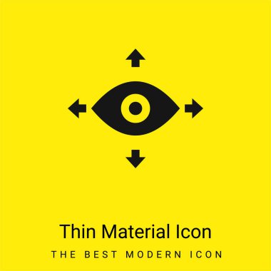 360 View minimal bright yellow material icon clipart
