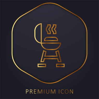 BBQ Izgara Altın Hat prim logosu veya simgesi