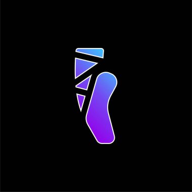 Bale mavi gradyan vektör simgesi