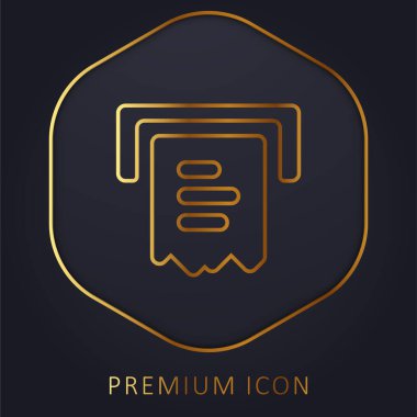 Bill Golden Line premium logosu veya simgesi