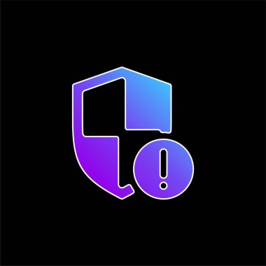 Mavi eğimli vektör simgesinin dikkatine