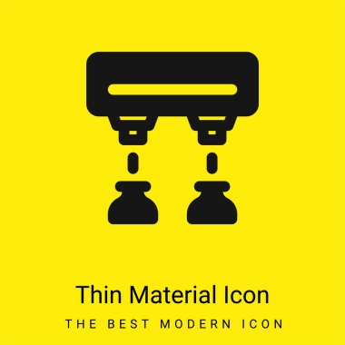 Assembly Line minimal bright yellow material icon clipart