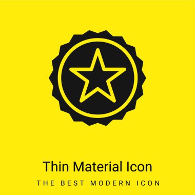 Ödül asgari düzeyde parlak sarı malzeme simgesi
