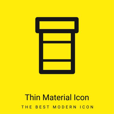 Bir şişe hap. Asgari sarı madde ikonu.