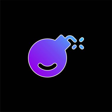 Bomba mavi gradyan vektör simgesi