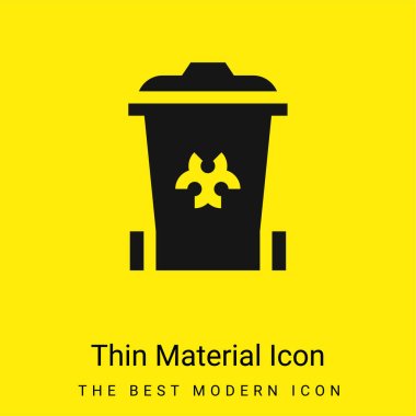 Biomedical Waste minimal bright yellow material icon clipart