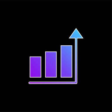 Çubuk Mavi Gradyan vektör simgesi