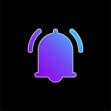 Alarm mavi gradyan vektör simgesi