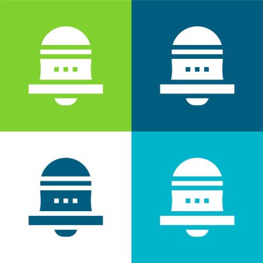 Bell Düz 4 renk simgesi seti