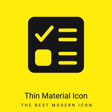 Pusula en az parlak sarı madde simgesi