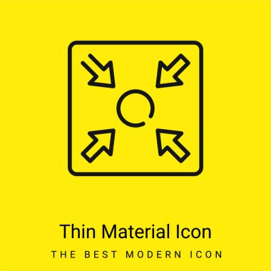 Assembly Point minimal bright yellow material icon clipart