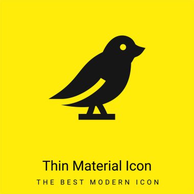 Kuş minimal parlak madde simgesi