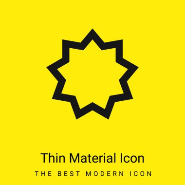 Bah    minimal bright yellow material icon clipart