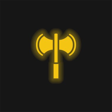 Balta sarısı parlak neon simgesi