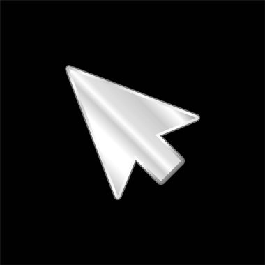 Ok Pointer gümüş kaplama metalik simge