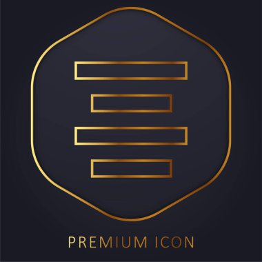 Orta Satır premium logosu veya simgesini hizala