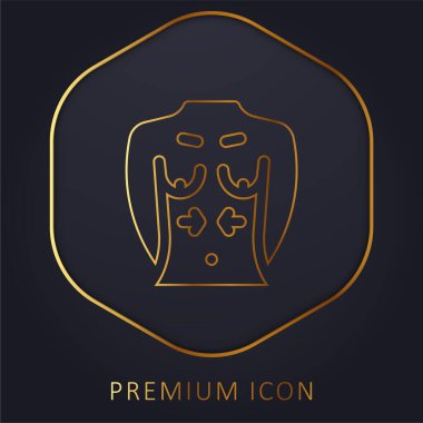 Göğüs altın çizgisi prim logosu veya simgesi