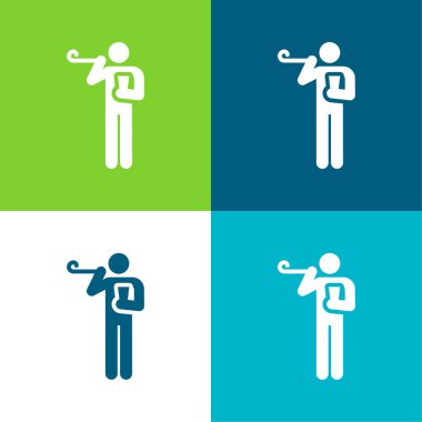 Doğumgünü Düz Düz Renk en az simge kümesi