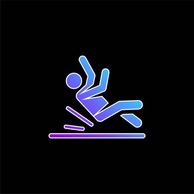 Kaza mavi gradyan vektör simgesi