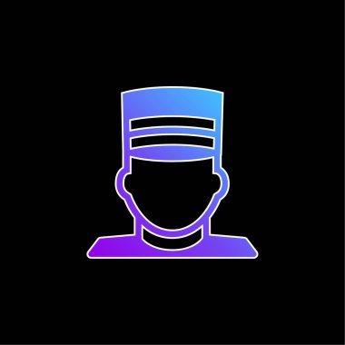 Belboy mavi gradyan vektör simgesi