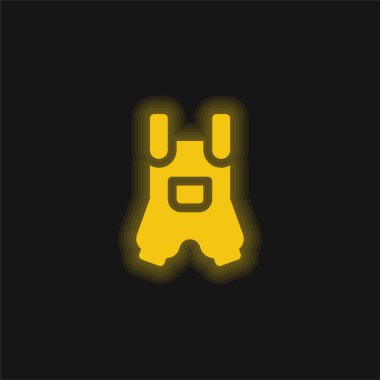 Bebek giysisi sarı parlak neon ikon
