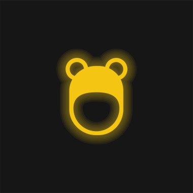Ayı Şapkası sarı parlak neon simgesi