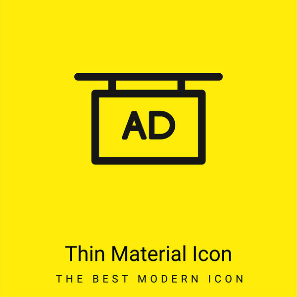 AD Plank minimal bright yellow material icon