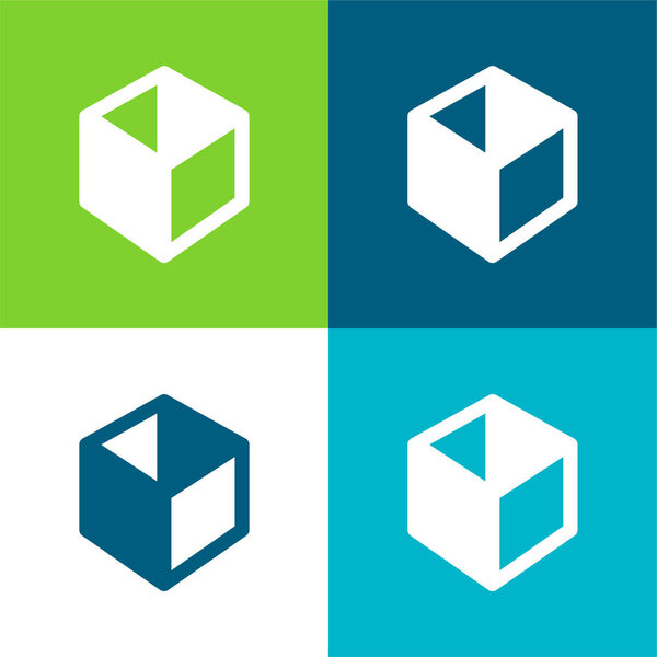 Четырехцветный минимальный набор иконок