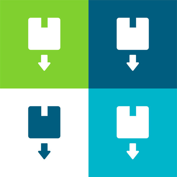 Четырехцветный минимальный набор иконок