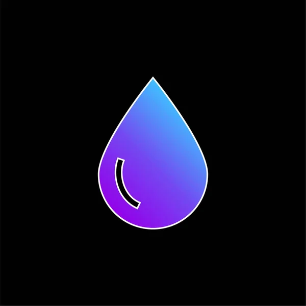 Blood Drop Blue Gradient Vector Icon — Stock Vector