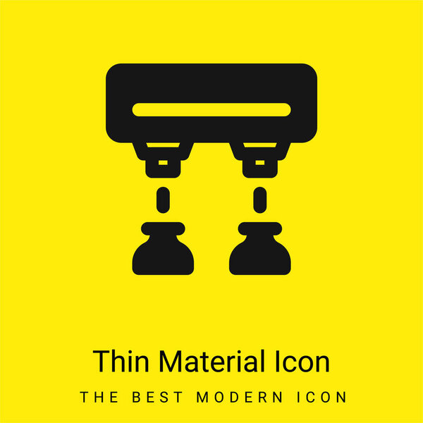 Assembly Line minimal bright yellow material icon