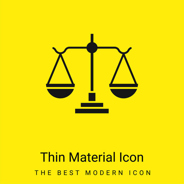 Balance minimal bright yellow material icon