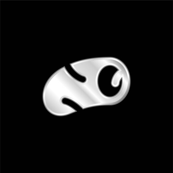 Artery silver plated metallic icon