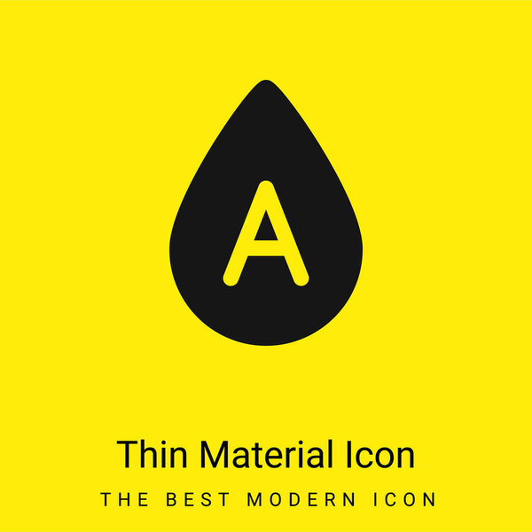 Blood minimal bright yellow material icon