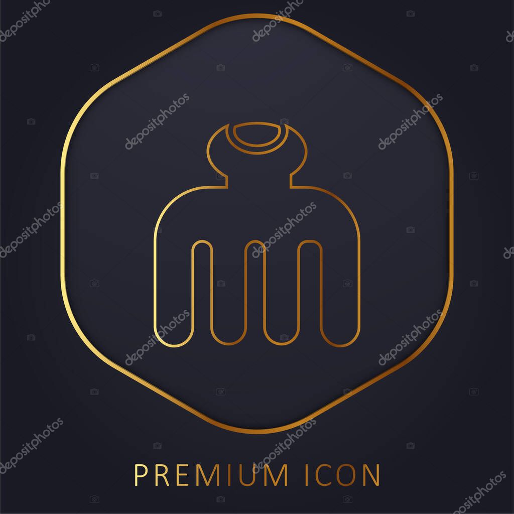 Beauty golden line premium logo or icon