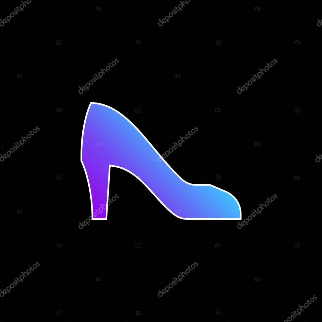 Bride blue gradient vector icon