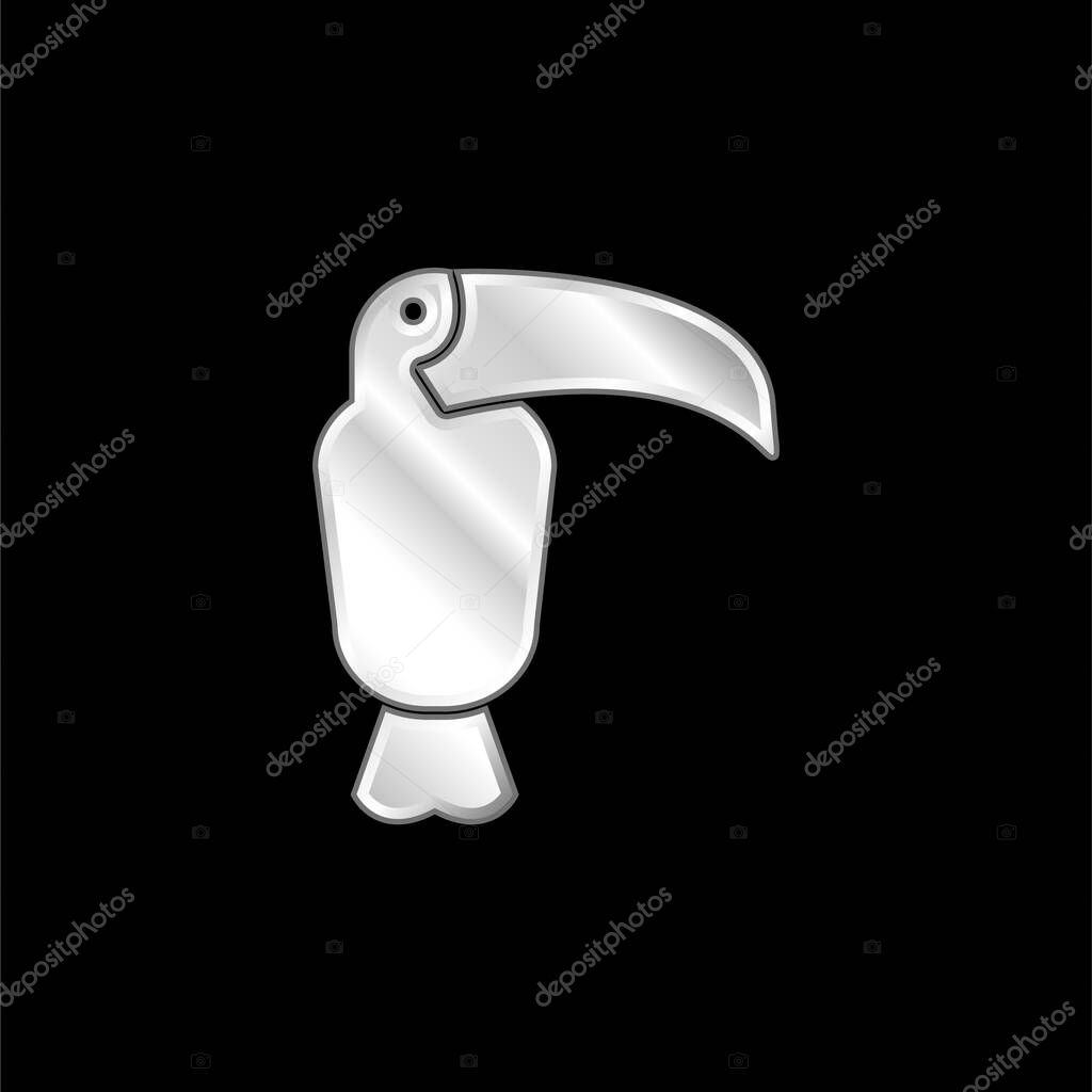 Animal silver plated metallic icon