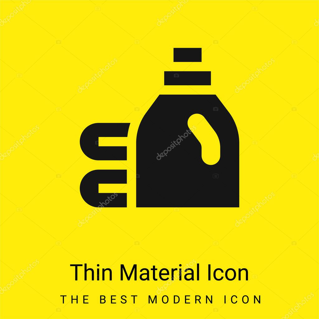 Bleach minimal bright yellow material icon