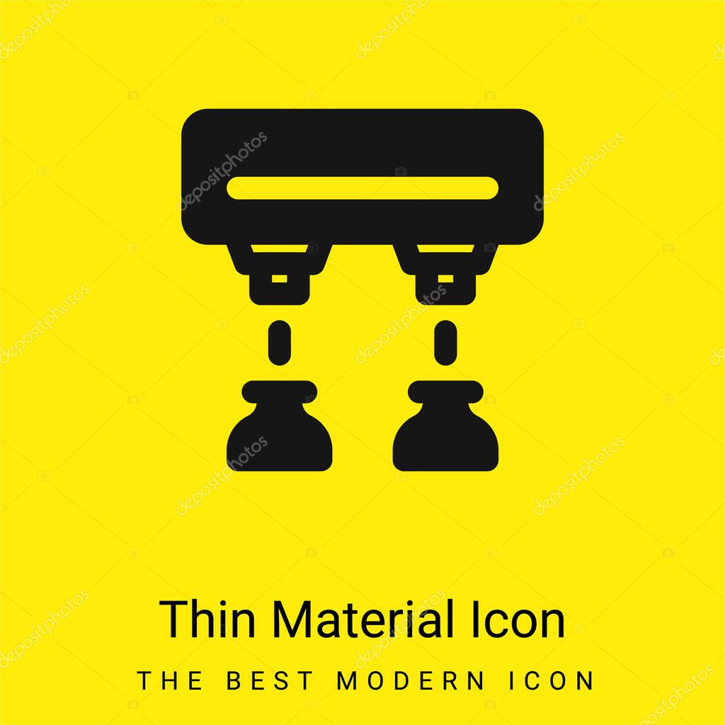Assembly Line minimal bright yellow material icon
