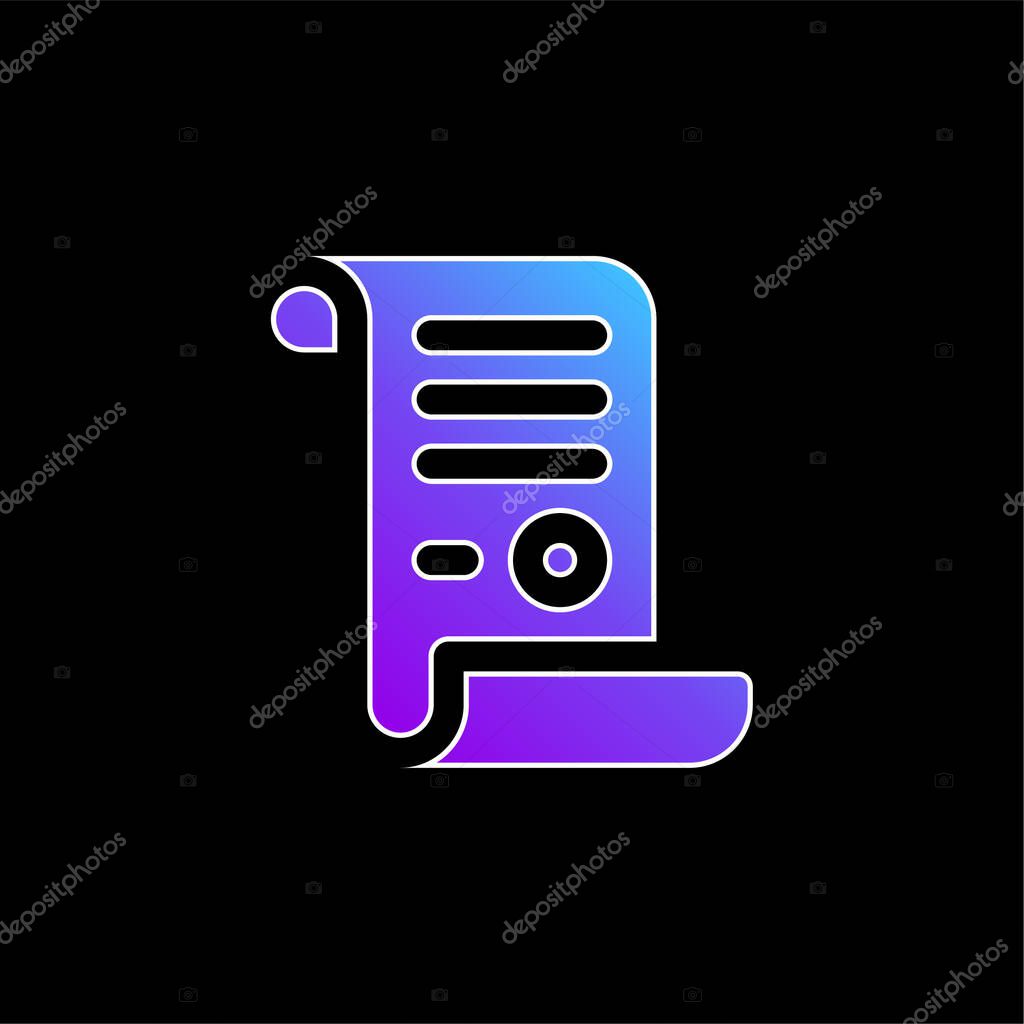 Act blue gradient vector icon