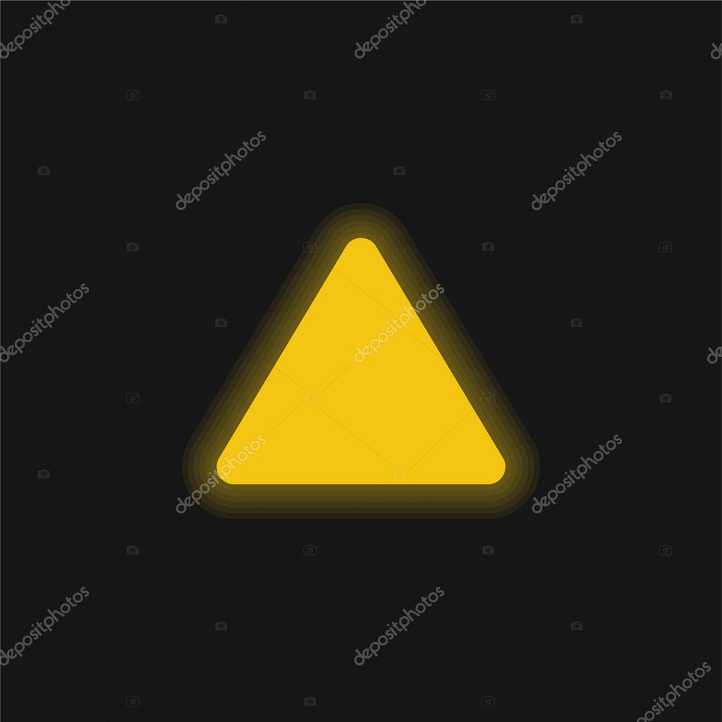 Bleach yellow glowing neon icon