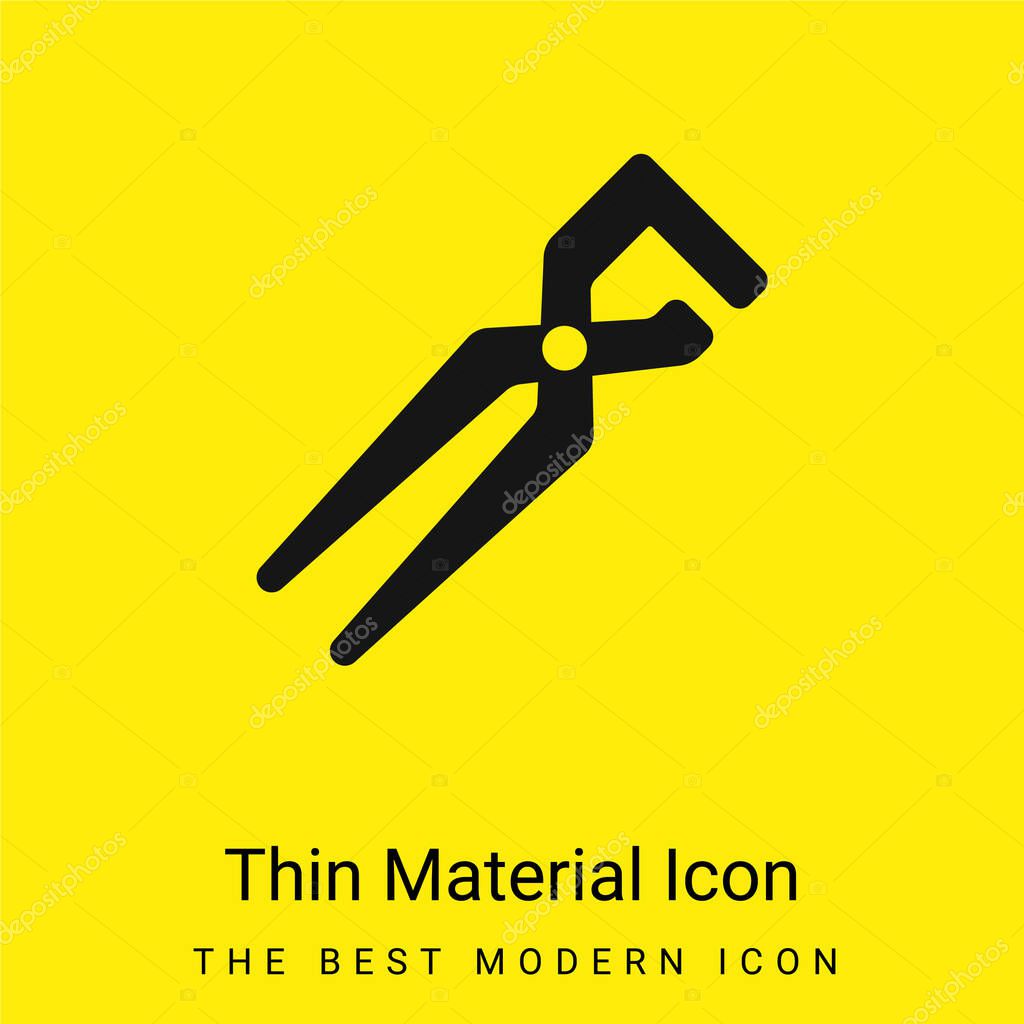 Big Clippers minimal bright yellow material icon