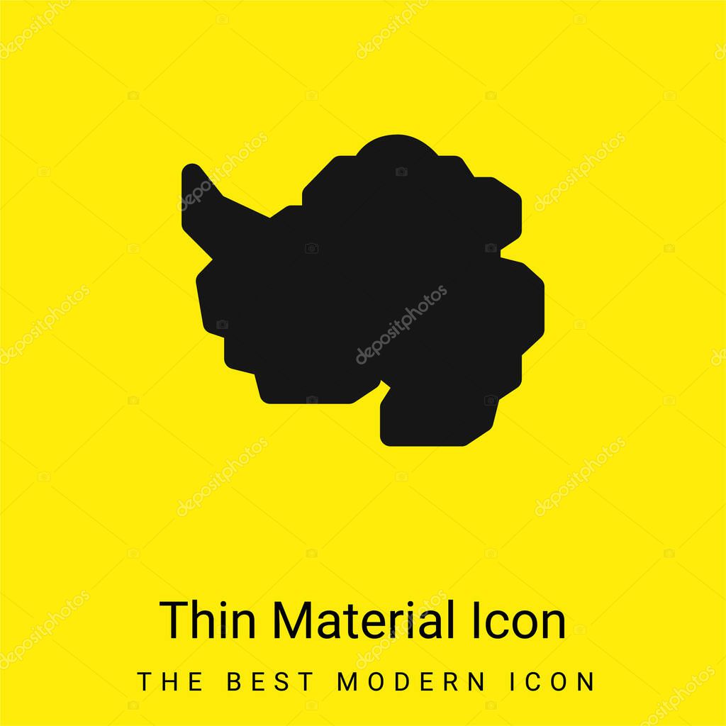 Antarctic minimal bright yellow material icon