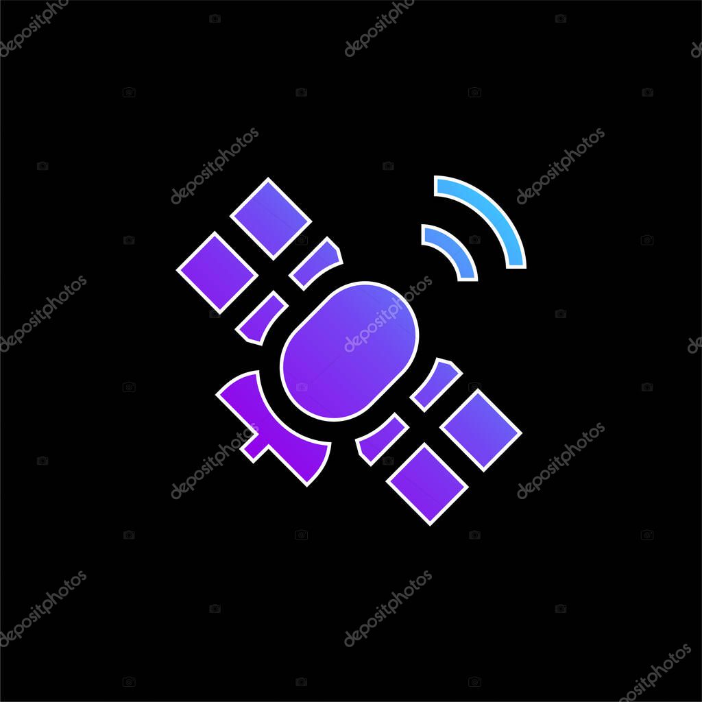 Antenna blue gradient vector icon