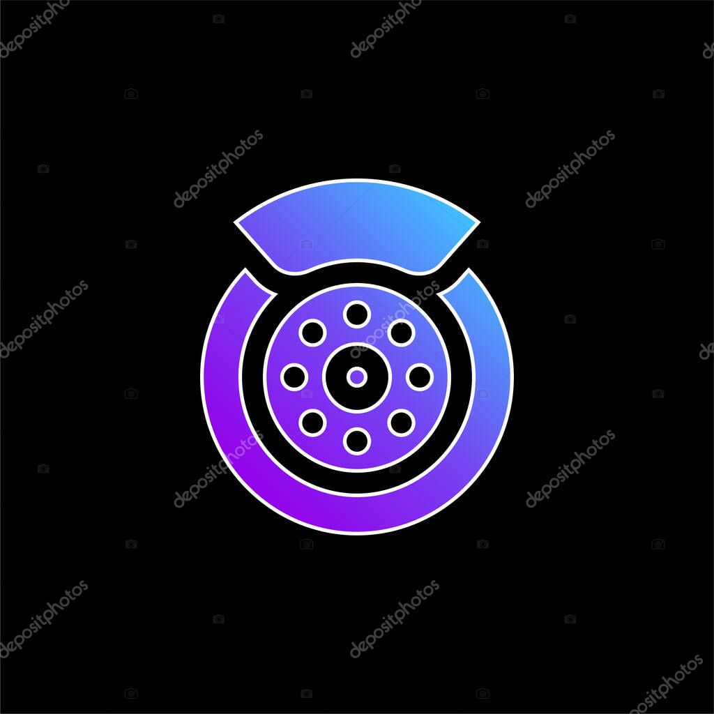 Break blue gradient vector icon