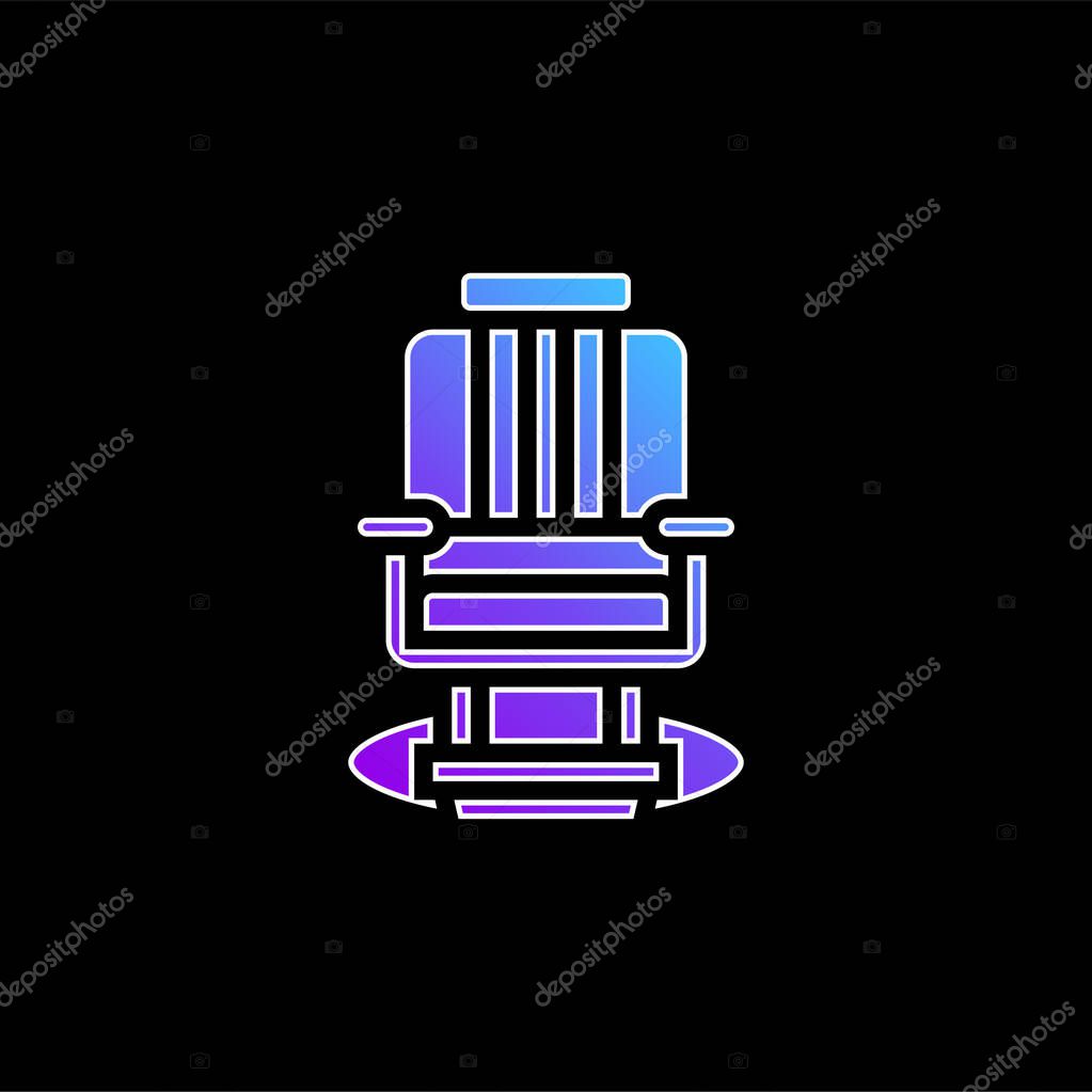 Barber blue gradient vector icon