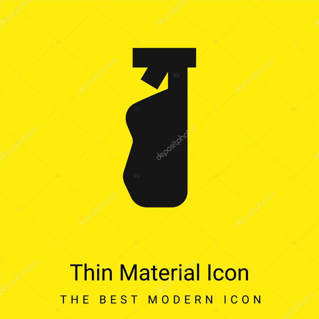 Bottle minimal bright yellow material icon