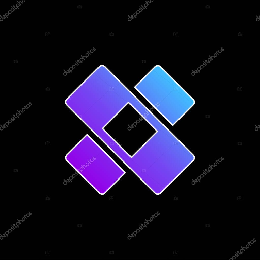 Band Aid blue gradient vector icon