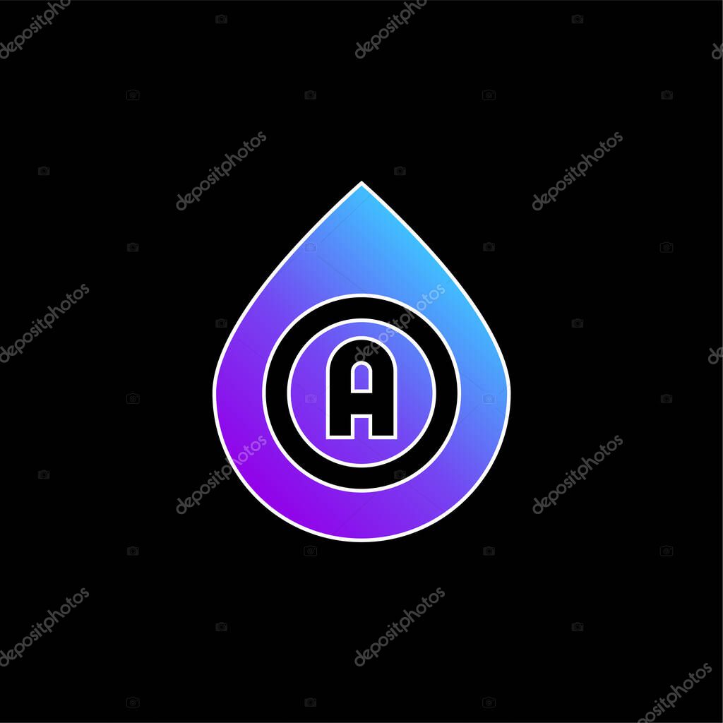 Blood Type blue gradient vector icon