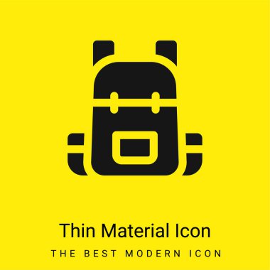 Sırt çantası en az sarı malzeme simgesi